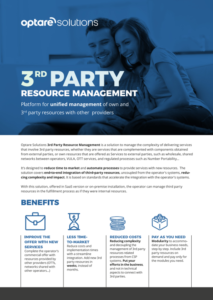 Optare 3rd party Resource Management brochure